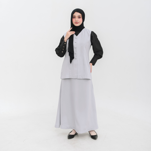 Amany One Set Skirt Grey